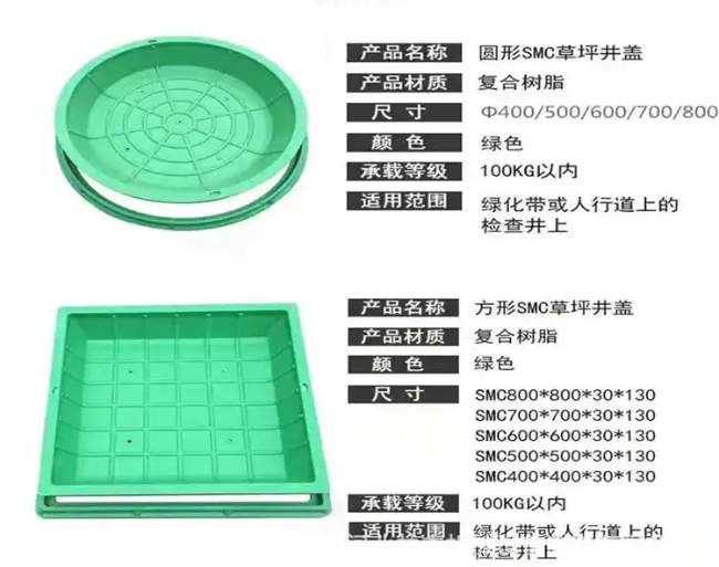 红古树脂复合种植井盖展示